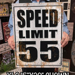 Custom Speed Limit Road Signs - Real Metal Signs