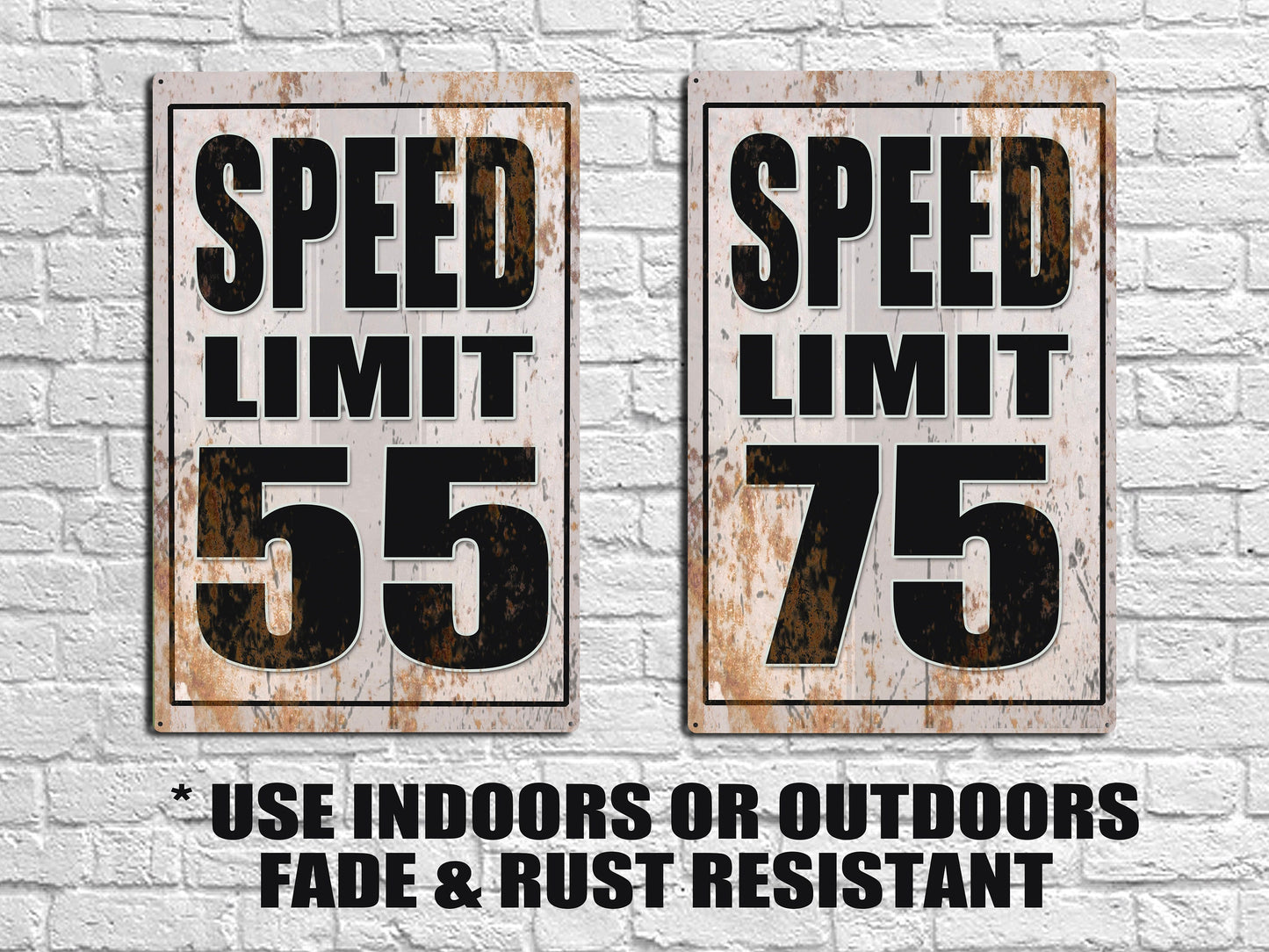 Custom Speed Limit Road Signs - Real Metal Signs