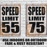 Custom Speed Limit Road Signs - Real Metal Signs