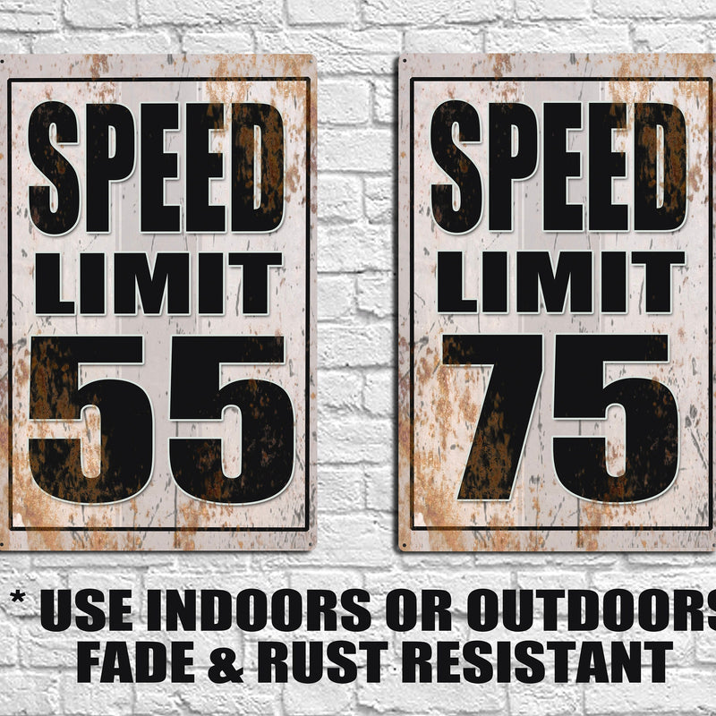 Custom Speed Limit Road Signs - Real Metal Signs