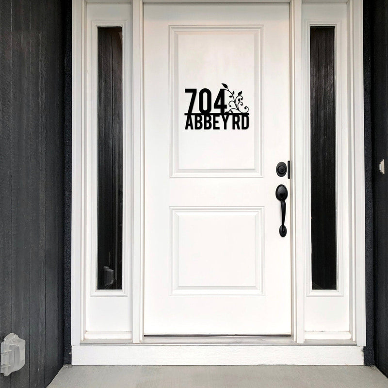 Handmade Personalized Custom House Address Sign, Metal Address Plaque, Home or Business Outdoor Decor