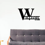 Metal Name Monogram, Personalized Family Name Metal Sign, Last Name Sign, Initial, Hanger, Housewarming Gift, Wedding Monogram, Anniversary