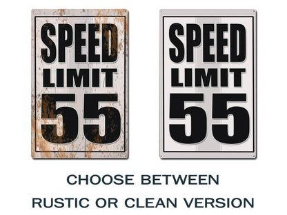 Custom Speed Limit Road Signs - Real Metal Signs