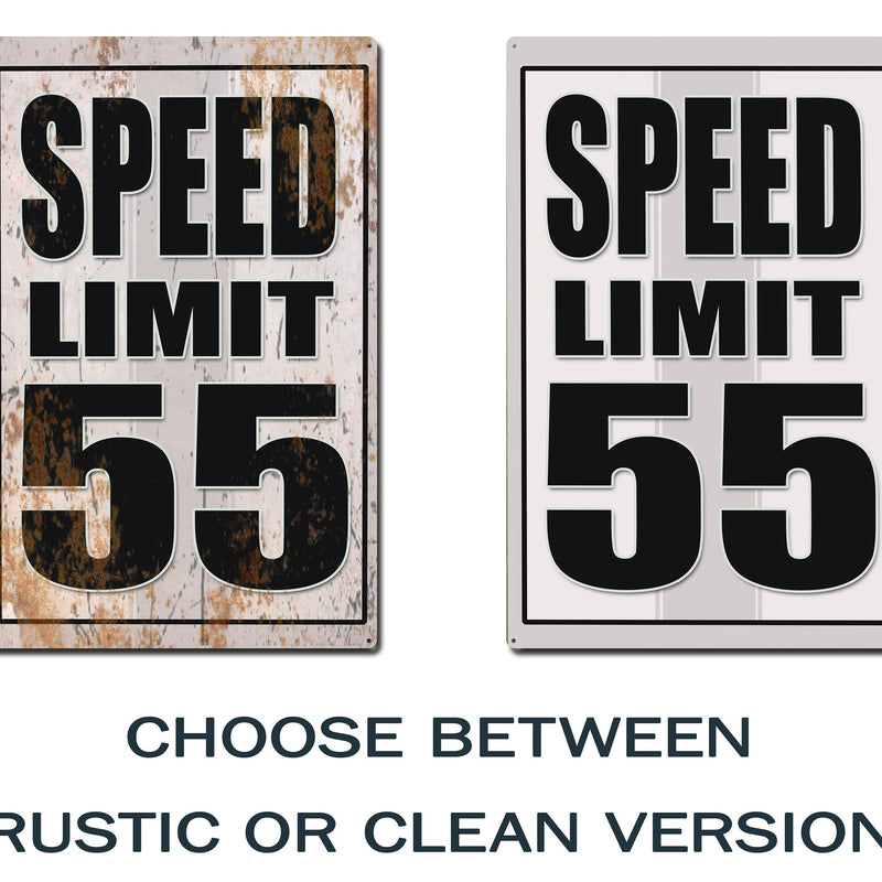 Custom Speed Limit Road Signs - Real Metal Signs