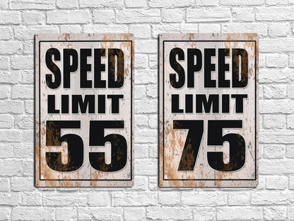 Custom Speed Limit Road Signs - Real Metal Signs