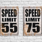 Custom Speed Limit Road Signs - Real Metal Signs