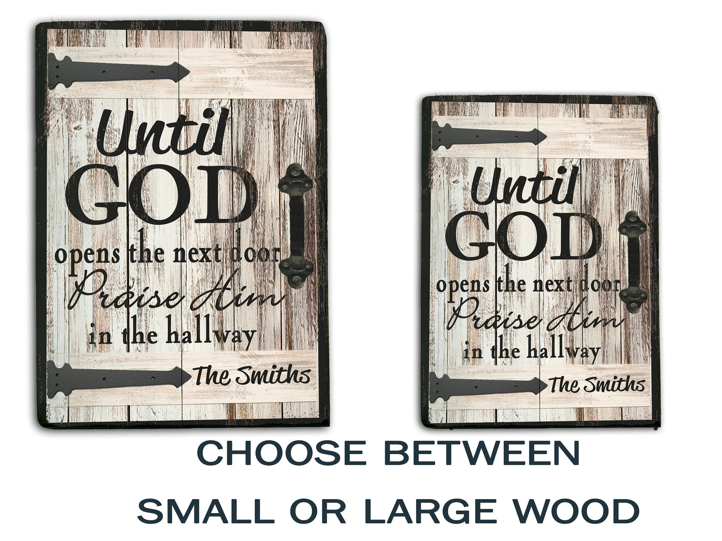 Praise Him in the Hallway - Christian Wood Sign