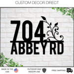 Handmade Personalized Custom House Address Sign, Metal Address Plaque, Home or Business Outdoor Decor