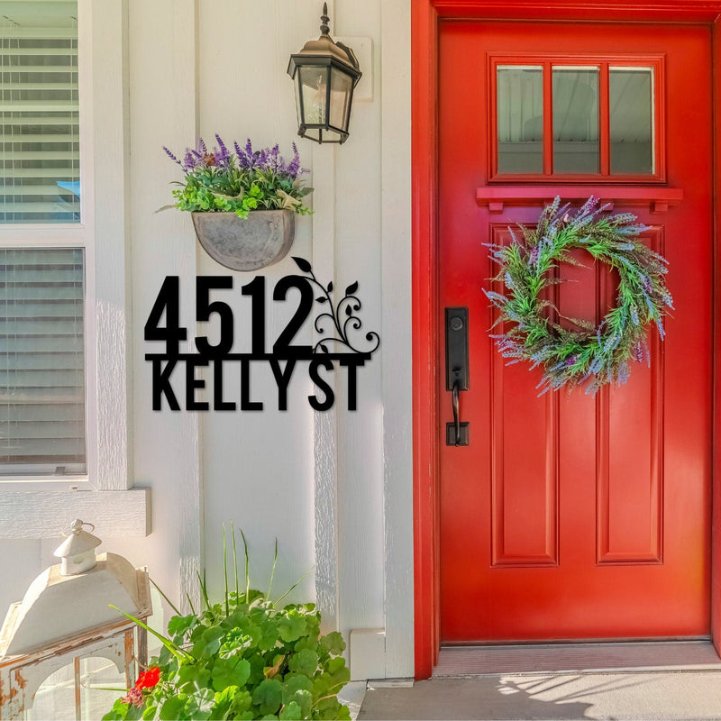 Handmade Personalized Custom House Address Sign, Metal Address Plaque, Home or Business Outdoor Decor
