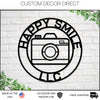 Photography Sign, Custom Photographer Sign, Personalized, Metal Camera Sign, Photographer Gift, Camera Studio Decor, Gifts for Photographer