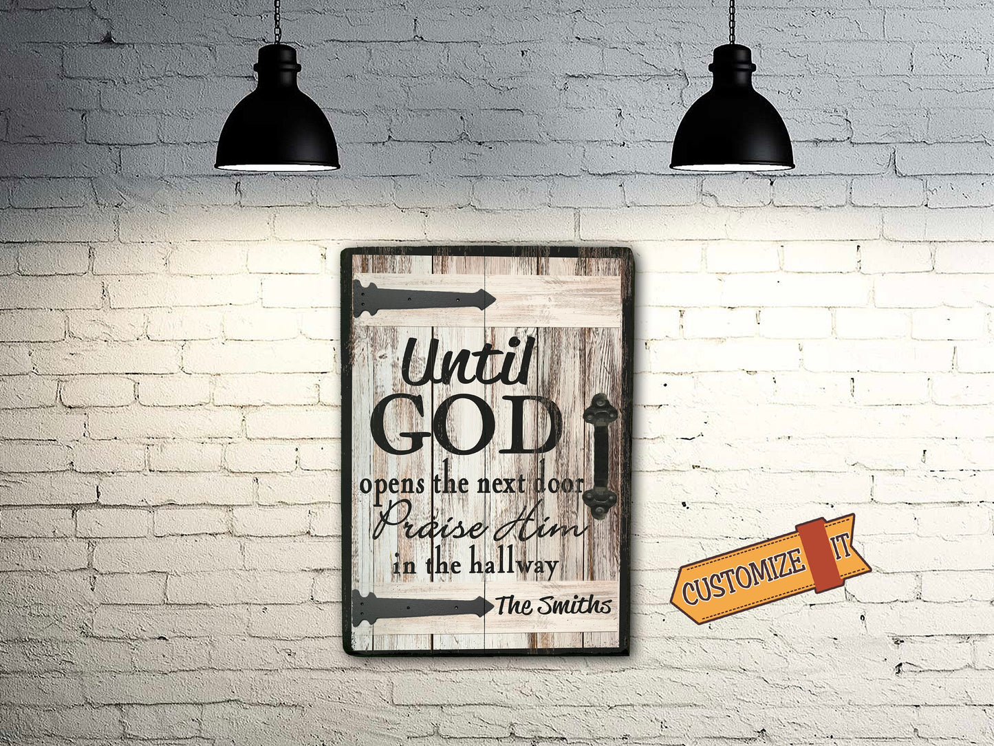 Praise Him in the Hallway - Christian Wood Sign