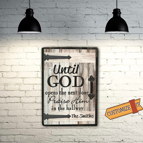 Praise Him in the Hallway - Christian Wood Sign