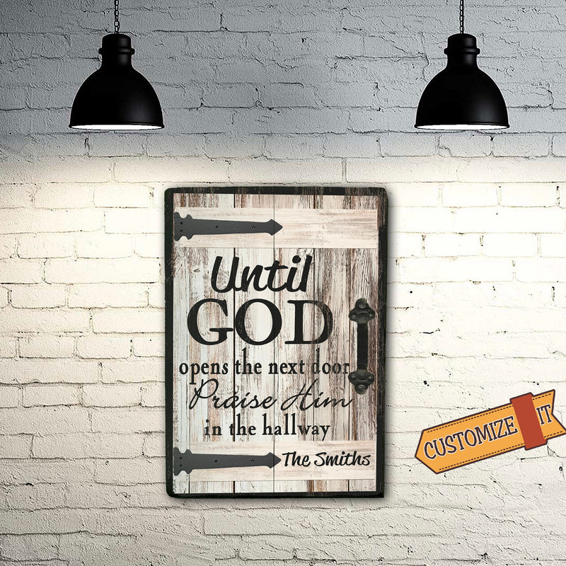 Praise Him in the Hallway - Christian Wood Sign