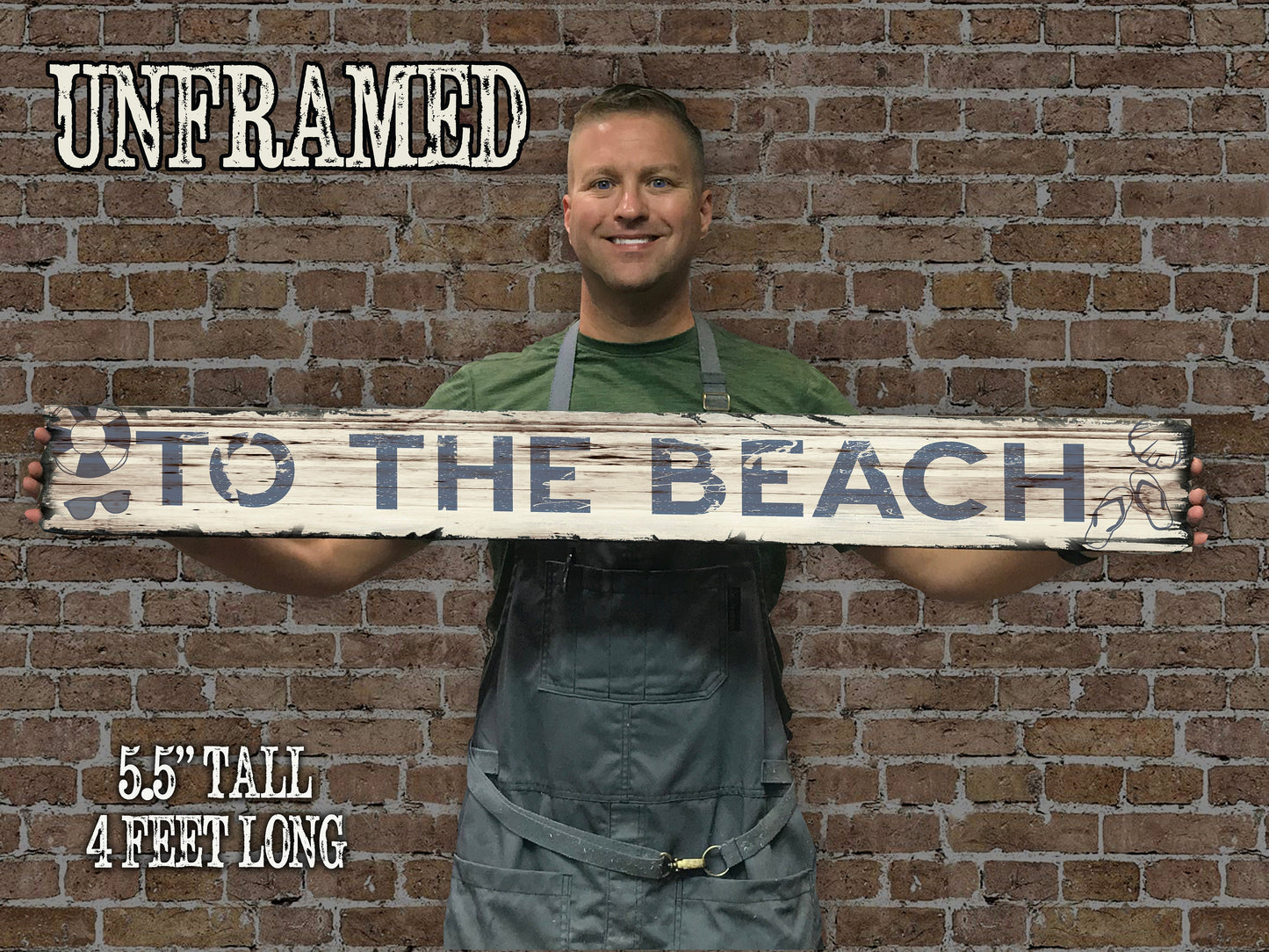 To The Beach - Handcrafted Wooden Sign