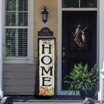 Bless This Home fall design porch sign on wood