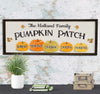 Personalized Pumpkin Patch - Wood Sign - Framed - Custom Names