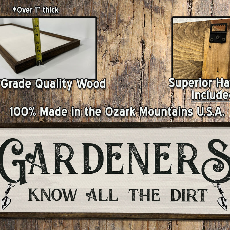 Gardener Sign - Hand Made Wood Garden Sign