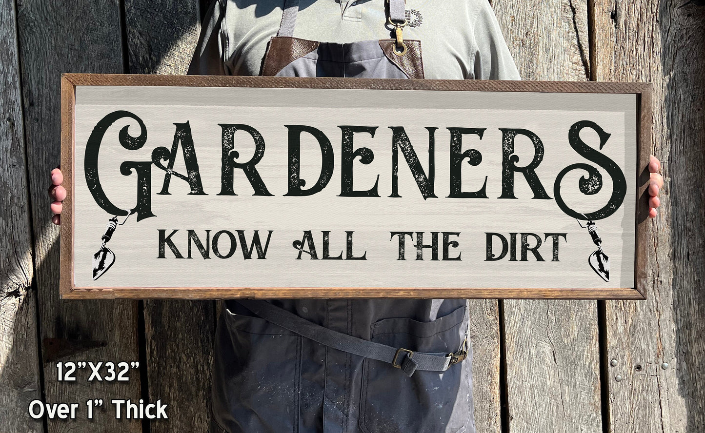 Gardener Sign - Hand Made Wood Garden Sign