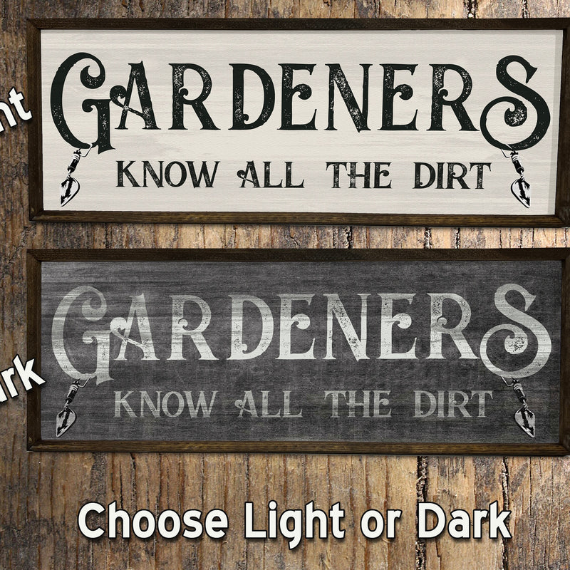 Gardener Sign - Hand Made Wood Garden Sign