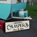 Happy Campers - Custom Sign - Handcrafted Wood Sign