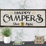 Happy Campers - Custom Sign - Handcrafted Wood Sign