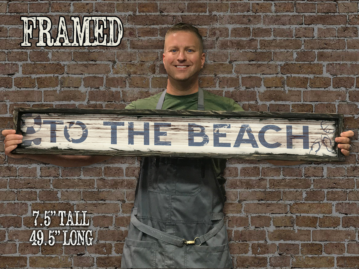 To The Beach - Handcrafted Wooden Sign