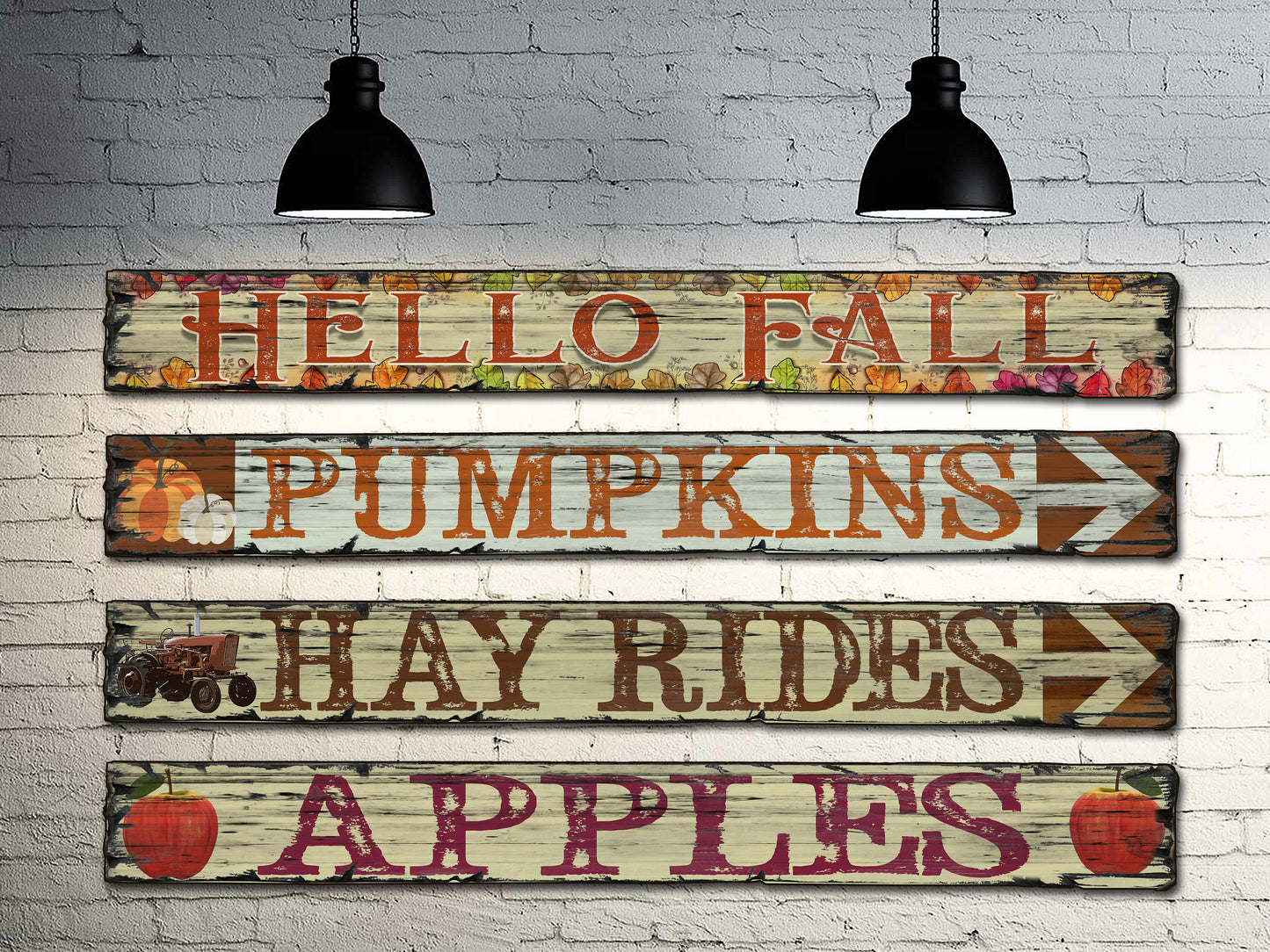 Apples - Handcrafted Wooden Sign.