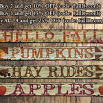 Hay Rides - Handcrafted Wooden Sign.