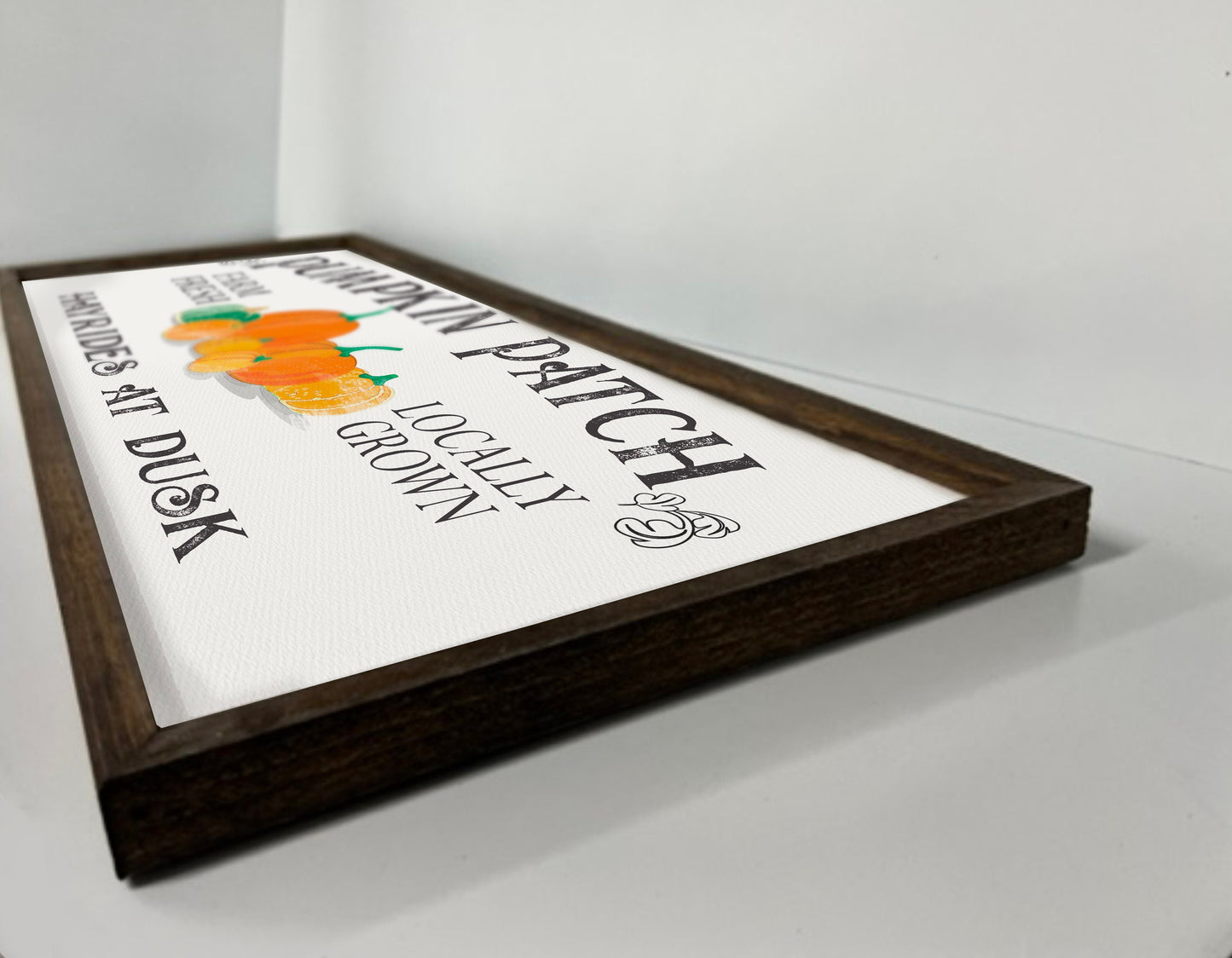 Pumpkin Patch - Wood Sign - Framed - Fall Sign