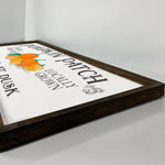 Pumpkin Patch - Wood Sign - Framed - Fall Sign