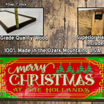 Personalized Christmas Sign - Wood Sign - Framed - Custom Names