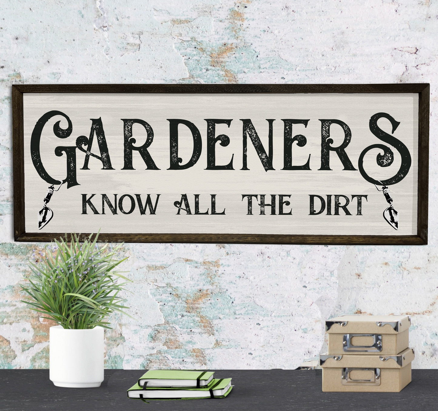 Gardener Sign - Hand Made Wood Garden Sign