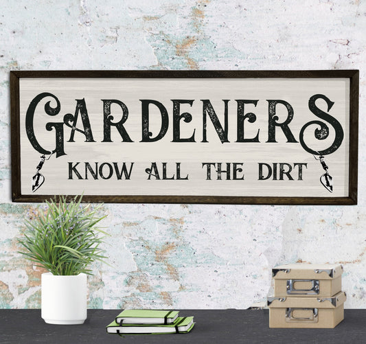 Gardener Sign - Hand Made Wood Garden Sign