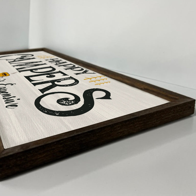 Happy Campers - Custom Sign - Handcrafted Wood Sign