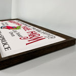 Personalized Christmas Tree Farm Sign - Wooden, Framed Sign
