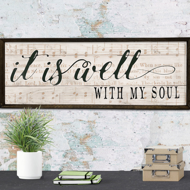 It is Well with My Soul - Wood Framed Sign