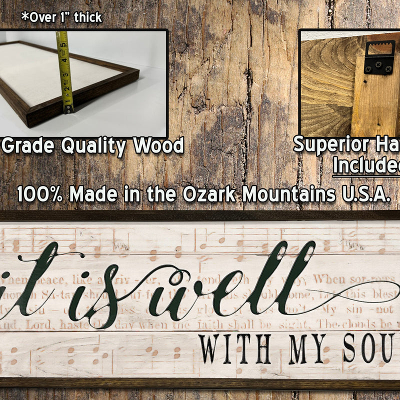 It is Well with My Soul - Wood Framed Sign
