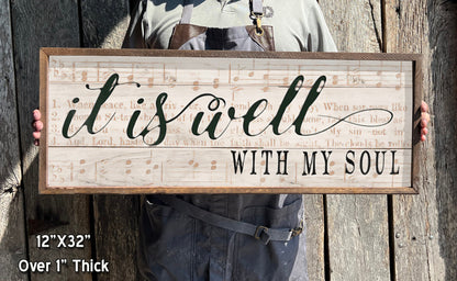 It is Well with My Soul - Wood Framed Sign