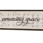 Amazing Grace - Wood Framed Sign - Music Lyrics Sign