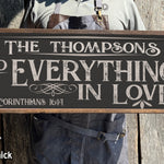 Do Everything in Love - Custom Wood Sign - 1 Corinthians 16:14