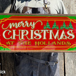 Personalized Christmas Sign - Wood Sign - Framed - Custom Names