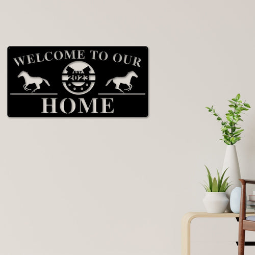 Custom Horse Stable Sign, Farm House Sign, Horse Sign, Metal Sign, Metal Farmhouse decor, Personalized farm Animal sign, Barn Animals, Horse
