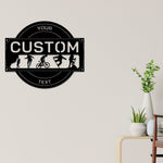 Travel sign, Adventure sign, Cabin Metal Sign, Rock Climbing Biking Hiking Skating Themed Sign, Traveler gift, Snowboarding, Cool decor