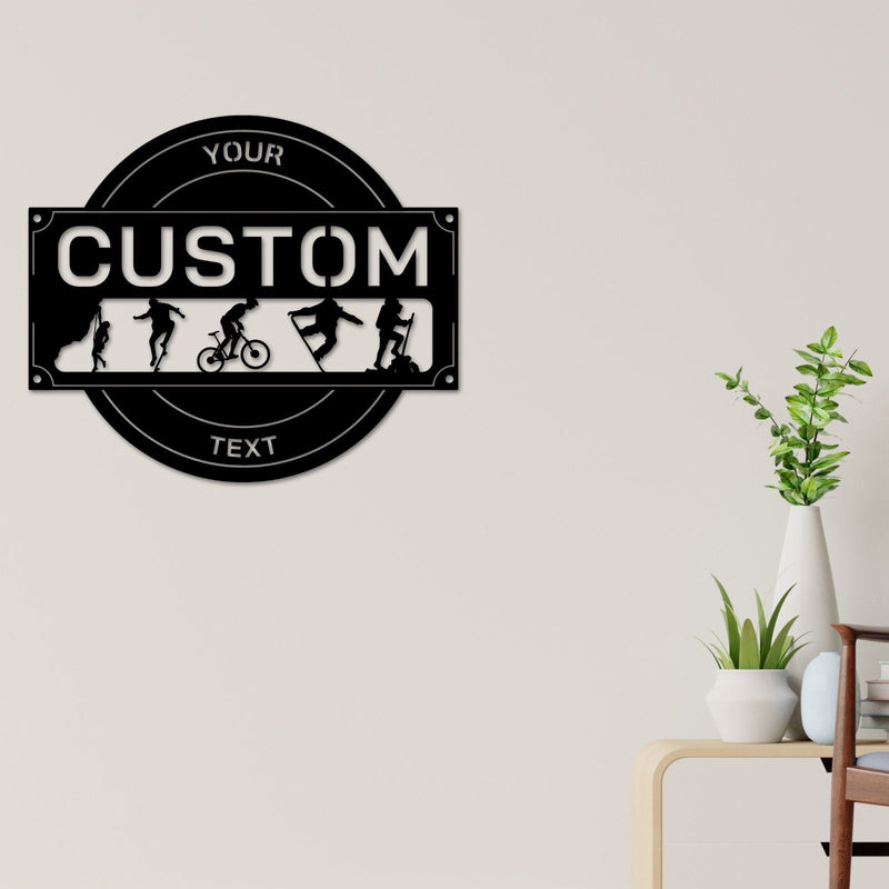 Travel sign, Adventure sign, Cabin Metal Sign, Rock Climbing Biking Hiking Skating Themed Sign, Traveler gift, Snowboarding, Cool decor