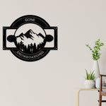 Snowboarding sign, Adventure sign, Cabin Metal Sign, Snowboard Mountain Themed Sign, Traveler gift, Snowboarding, Mountain trees Wall Art