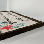 Hope in the Lord - Wood Framed Sign - Isaiah 40:31