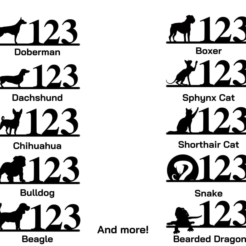 Pet Address Sign, Dog Cat Animal Metal Plaque, Pet lover, Animal Lover, Custom Pet sign, house numbers, Custom Address Sign, Home, Number