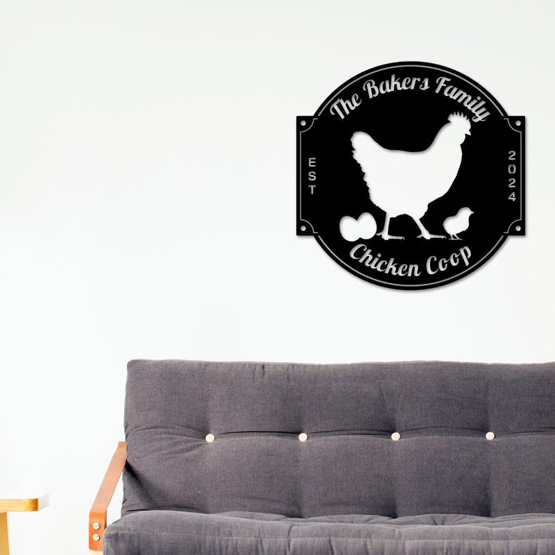 Chicken Coop sign, Custom Hen House Sign, Hen House Coop Sign, Our Little Coop Sign Metal Sign, Metal Chicken Coop Sign, Personalized Chicks