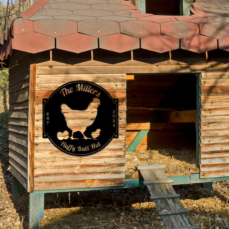Chicken Coop sign, Custom Hen House Sign, Hen House Coop Sign, Our Little Coop Sign Metal Sign, Metal Chicken Coop Sign, Personalized Chicks