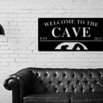 Custom Cave Sign, Man Cave Sign, Bear Cave Sign Metal Sign, Personalized Man Cave Sign, Gift For Dad, Fathers Day sign, Welcome to Man Cave